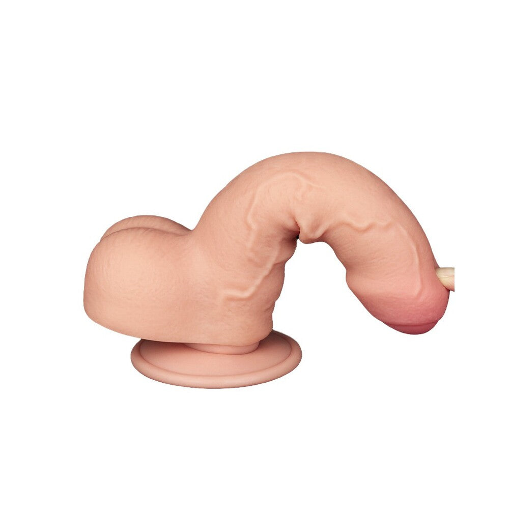 Lovetoy Sliding Skin Esay Bend Dildo 7 Inch