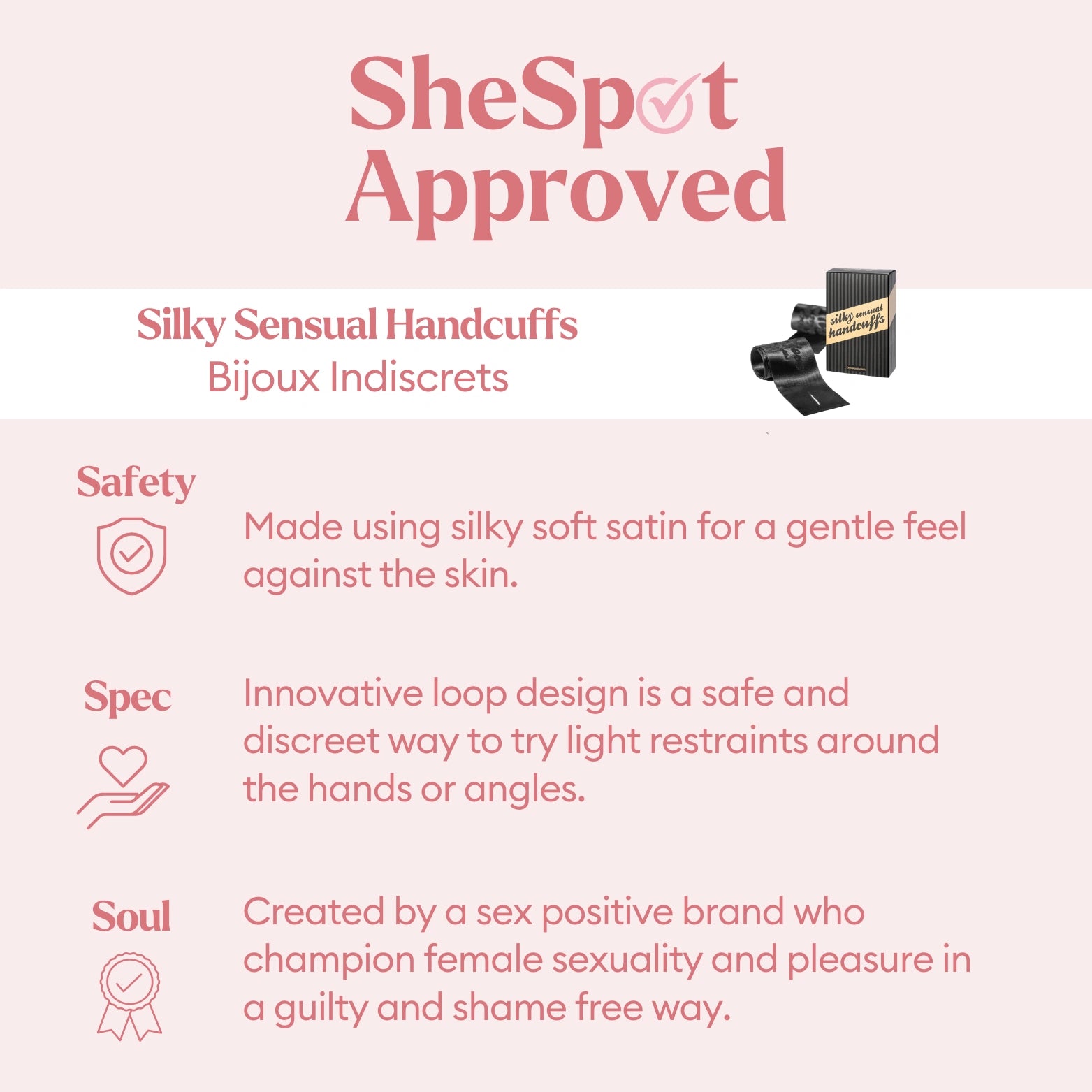 Bijoux Indiscrets Silky Sensual Handcuffs
